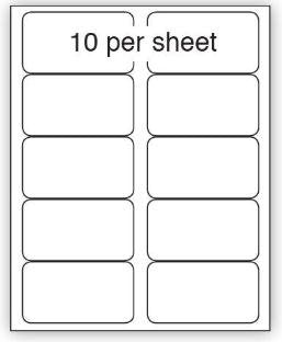 Purely Everyday A4 Matte Finish Labels 99.1x57mm 10 Per Sheet Box 100 Sheets (Pack 1000 Labels) - A41-10PE