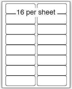 Purely Everyday A4 Matte Finish Labels 99.1x34mm 16 Per Sheet Box 100 Sheets (Pack 1600 Labels) - A41-16PE
