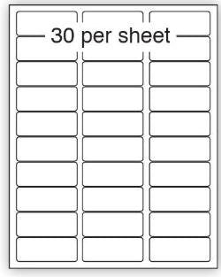 Purely Everyday A4 Matte Finish Labels 64x28mm 30 Per Sheet Box 100 Sheets (Pack 3000 Labels) - A41-30PE