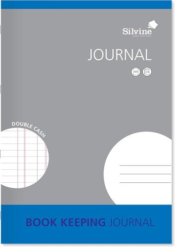 Silvine Portrait Book Keeping Journal Feint Ruled 8mm 16 Leaves 90GSM A4 (Pack 6) - SJA4J-P