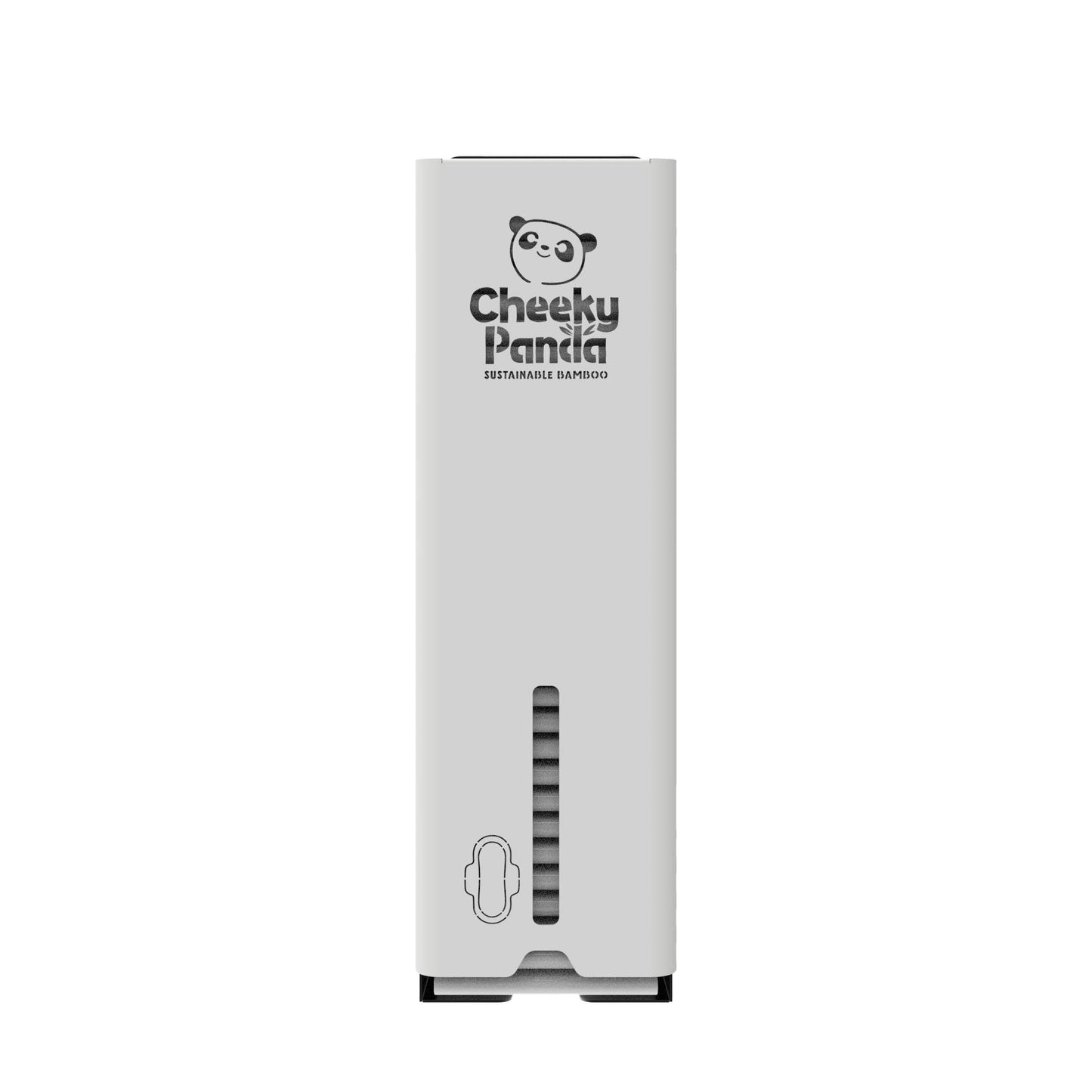 Panda Flow Single Column Period Pad Dispenser White for SPAD240MM6X6 or SPAD290MM6X6 Sanitary Pads - DSP-PAD-SGL