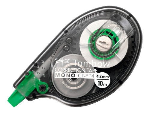 Tombow MONO YT4 Correction Tape Roller 4.2mmx10m White (Pack 10) - 4 for the Price of 3 - CT-YT4-10X4