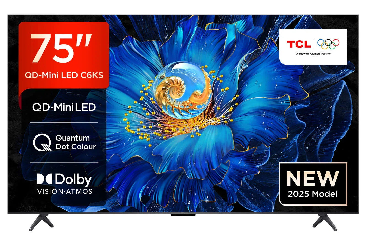 TCL C6KS 75 Inch 3840 x 2160 Pixels 4K Ultra HD HDR HDMI USB Mini LED Smart TV
