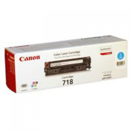 Canon 718C Cyan Standard Capacity Toner Cartridge 2.9k pages - 2661B002