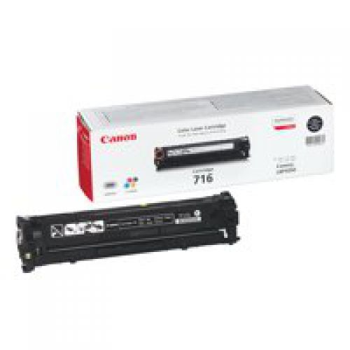 Canon 716BK Black Standard Capacity Toner Cartridge 2.3k pages - 1980B002