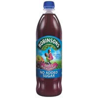 Robinsons No Added Sugar Apple and Blackcurrant Squash 1 Litre (Pack 12) - 0402013