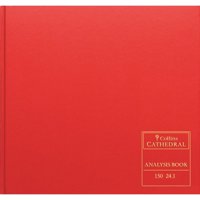 Collins Cathedral Analysis Book Casebound 297x315mm 12 Cash Column 96Pages Red 150/12.1 - 810026