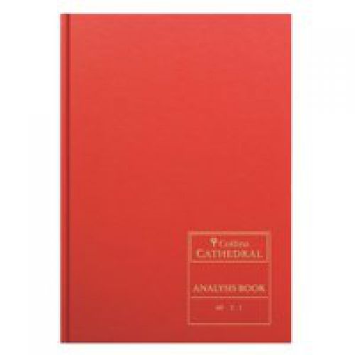 Collins Cathedral Analysis Book Casebound A4 7 Cash Column 96 Pages Red 69/7.1 - 813046