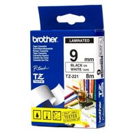 Brother TZEN221 PTouch Ribbon 9mmx 8m