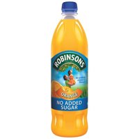Robinsons No Added Sugar Orange Squash 1 Litre (Pack 12) -0402012