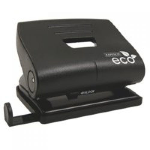 Rapesco Eco 2 Hole Punch Plastic 22 Sheet Black - 1086