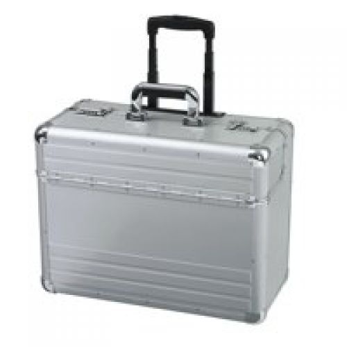 Alumaxx Omega Trolley Pilot Case Silver - 45122 DD