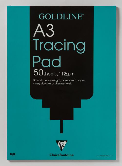 Goldline A3 Heavyweight Tracing Pad 112gsm 50 Sheets GPT3A3Z