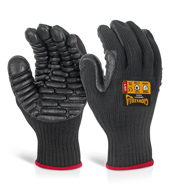 Beeswift Glovezilla Anti-Vibration Glove Black L