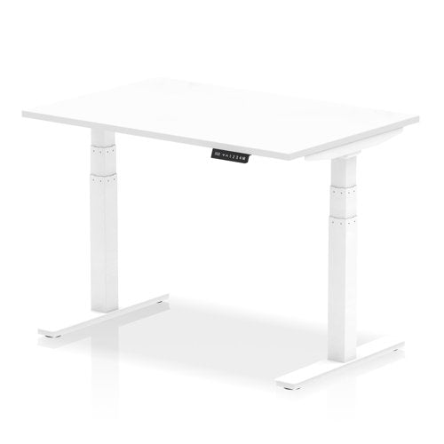 Dynamic Air 1200 x 800mm Height Adjustable Desk White Top White Leg HA01029 DD