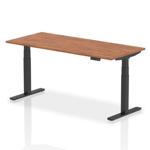Dynamic Air 1800 x 800mm Height Adjustable Desk Walnut Top Black Leg HA01192 DD