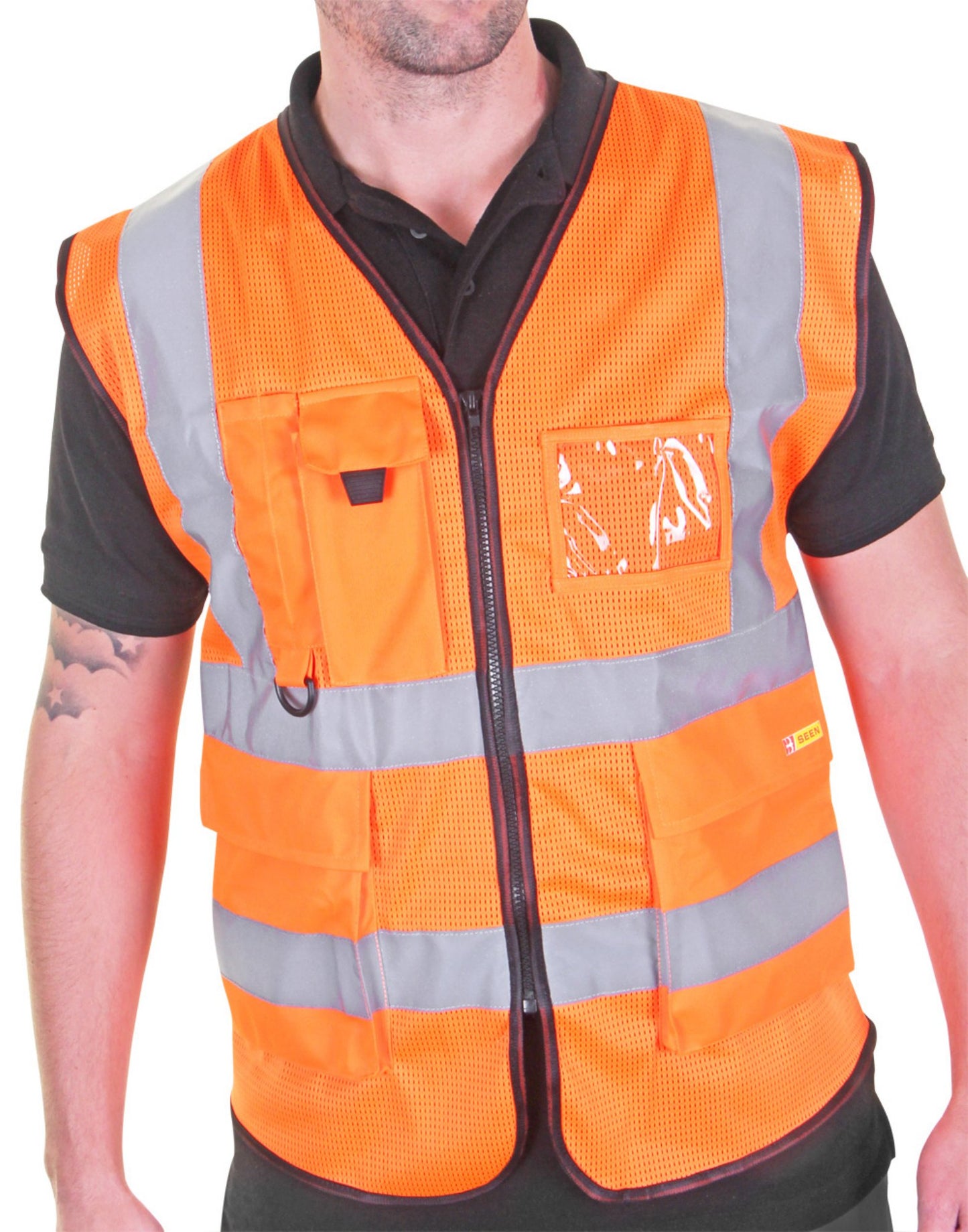 Beeswift Executive Mesh Waistcoat Orange M