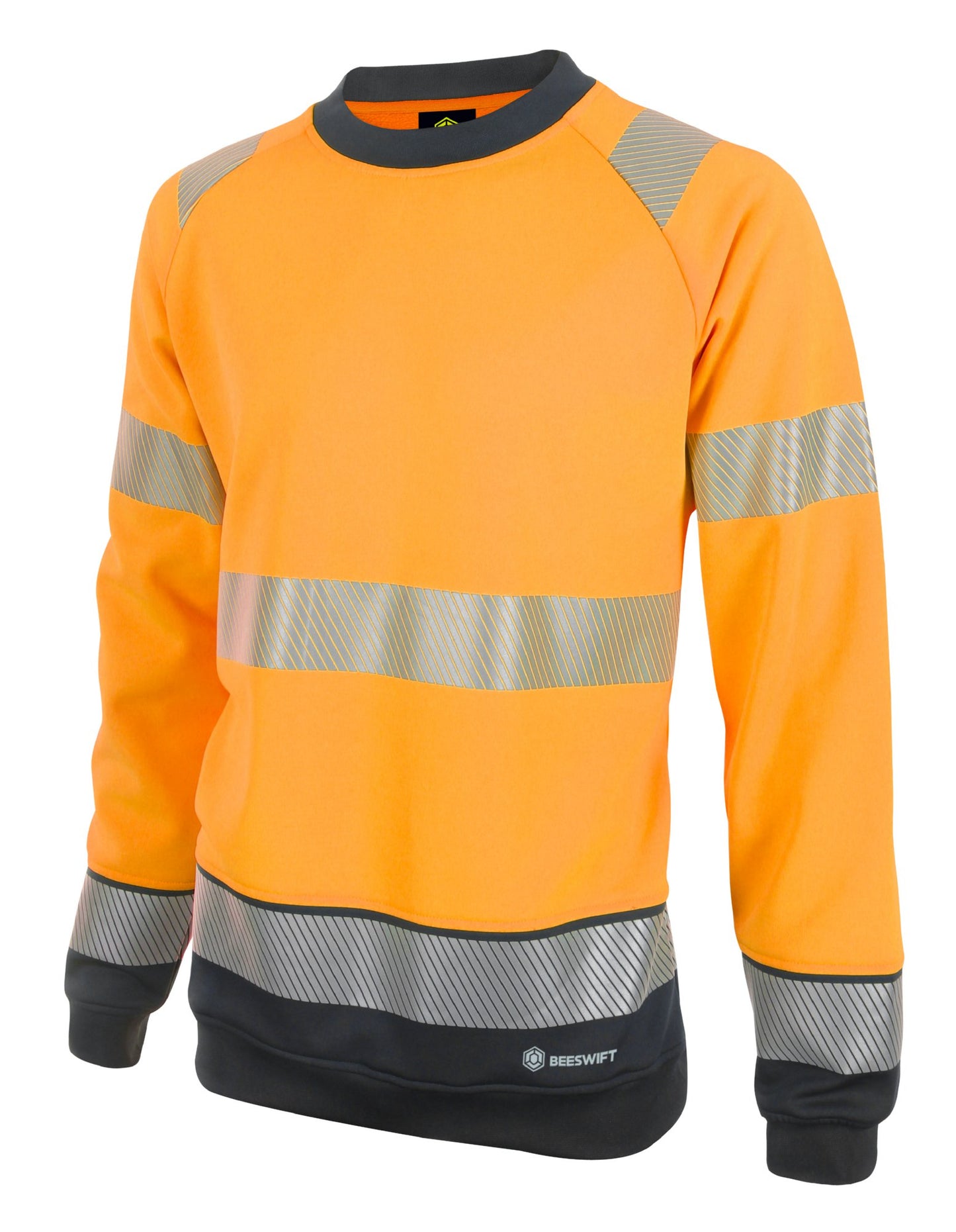 Beeswift High Visibility  Two Tone Sweatshirt Orange / Black 2XL