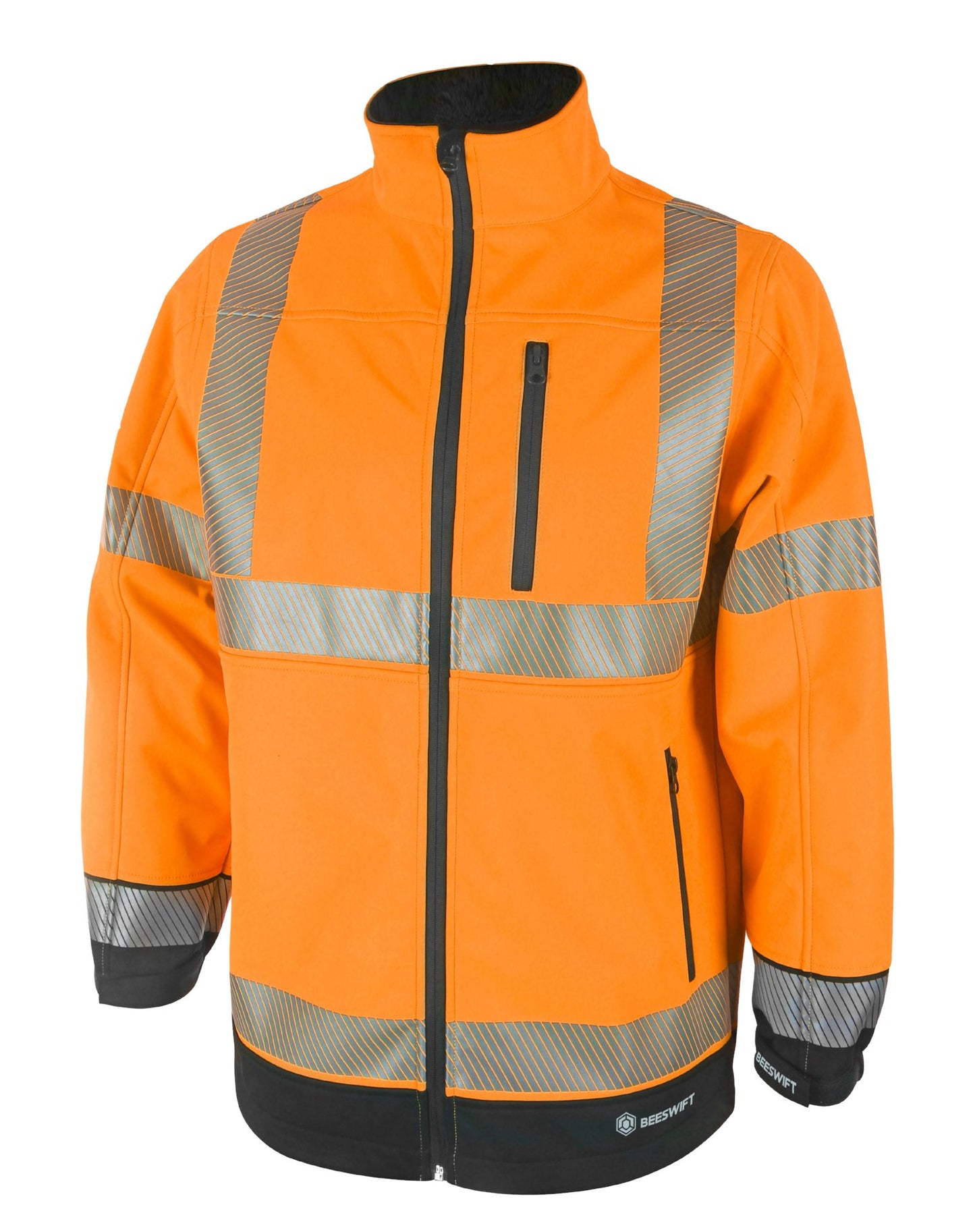 Beeswift High Visibility  Two Tone Softshell Orange / Black 2XL