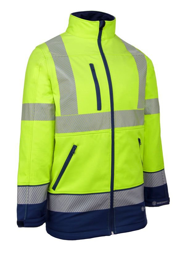 Beeswift Hivis Two Tone Softshell Saturn Yellow/Roy Xxl Sstt