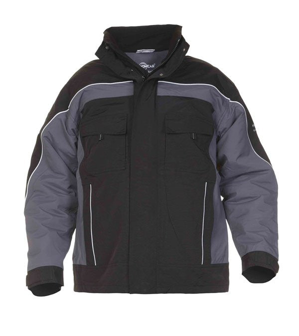 Hydrowear Rimini Simply No Sweat Waterproof Fixed Lining Pilot Jacket Grey / Black XL