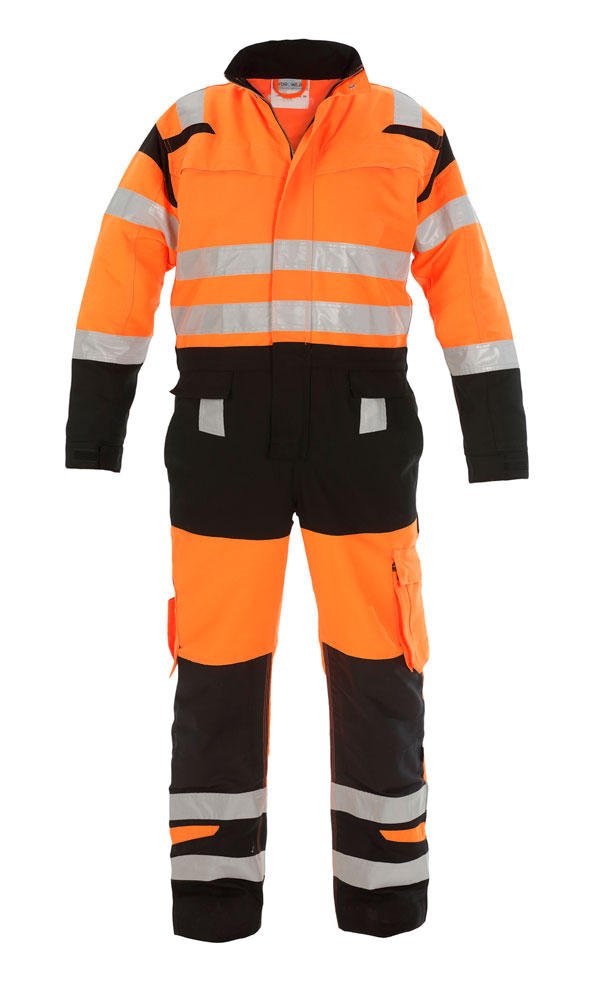 Hydrowear Hove High Visibility Two Tone Coverall Orange / Black 42