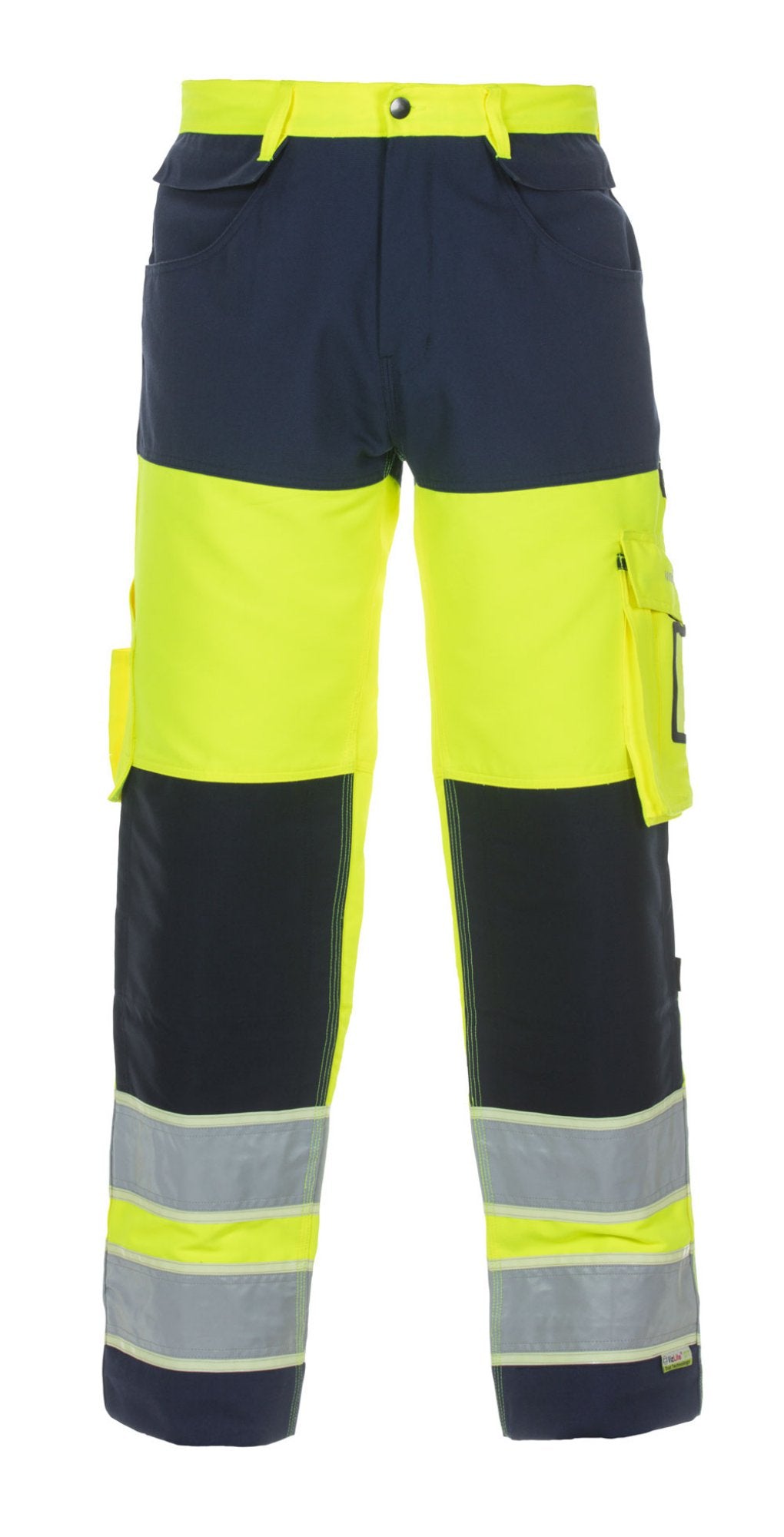 Hydrowear Idstein High Visibility Glow In dark Two Tone Trouser Saturn Yellow / Navy 36