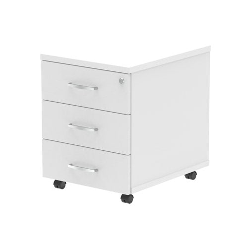Impulse 3 Drawer Mobile Pedestal White I000185 DD