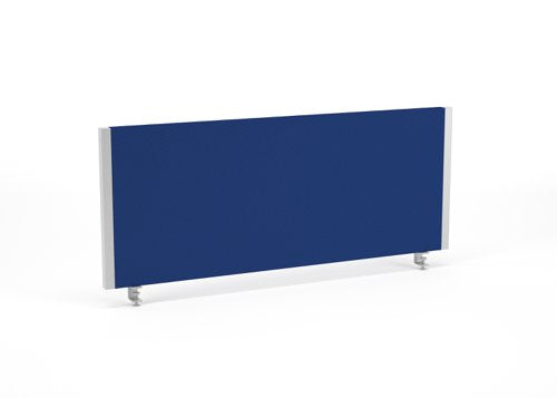 Impulse Straight Screen W1000 x D25 x H400mm Blue With Silver Frame - I000266 DD