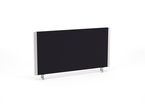 Impulse Straight Screen W800 x D25 x H400mm Black With Silver Frame - I000271 DD