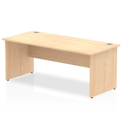 Impulse 1800 x 800mm Straight Desk Maple Top Panel End Leg I000440 DD