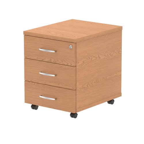 Impulse 3 Drawer Mobile Pedestal Oak I000773 DD