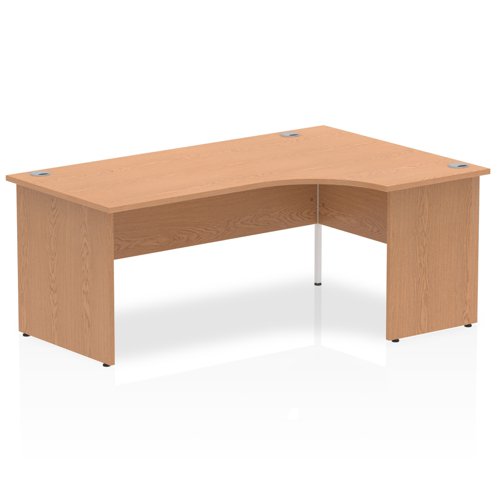 Impulse 1800mm Right Crescent Desk Oak Top Panel End Leg I000847 DD