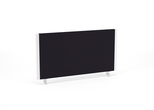 Impulse Straight Screen W800 x D25 x H400mm Black With White Frame - I004616 DD