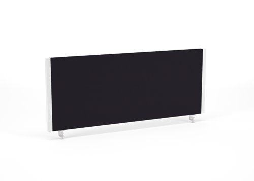 Impulse Straight Screen W1000 x D25 x H400mm Black With White Frame - I004618 DD
