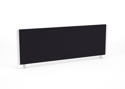 Impulse Straight Screen W1200 x D25 x H400mm Black With White Frame - I004620 DD