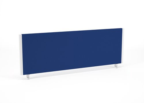 Impulse Straight Screen W1200 x D25 x H400mm Blue With White Frame - I004621 DD