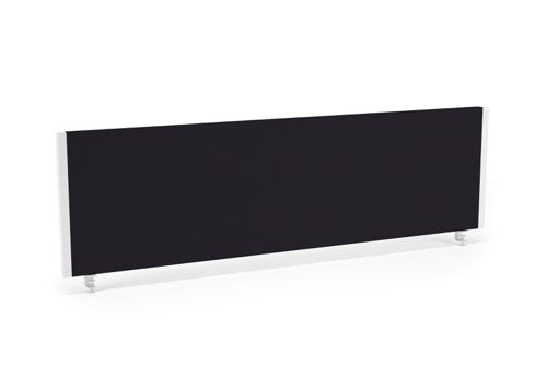 Impulse Straight Screen W1400 x D25 x H400mm Black With White Frame - I004622 DD