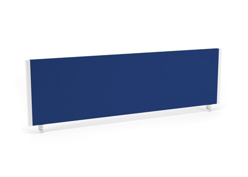 Impulse Straight Screen W1400 x D25 x H400mm Blue With White Frame - I004623 DD