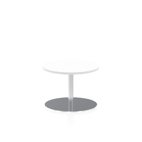 Dynamic Italia 600mm Poseur Round Table White Top 475mm High Leg ITL0102 DD