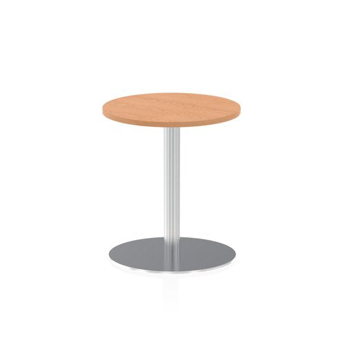 Dynamic Italia 600mm Poseur Round Table Oak Top 725mm High Leg ITL0110 DD