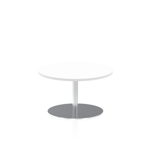 Dynamic Italia 800mm Poseur Round Table White Top 475mm High Leg ITL0120 DD