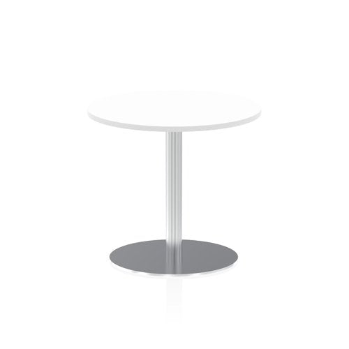 Dynamic Italia 800mm Poseur Round Table White Top 725mm High Leg ITL0126 DD