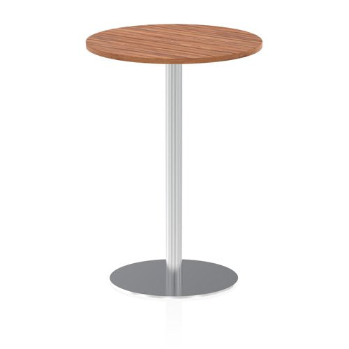Dynamic Italia 800mm Poseur Round Table Walnut Top 1145mm High Leg ITL0131 DD