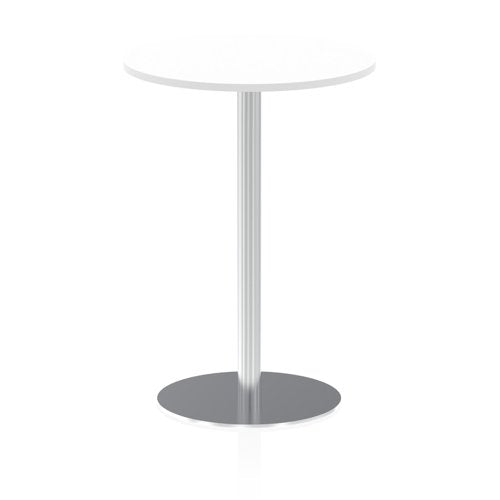 Dynamic Italia 800mm Poseur Round Table White Top 1145mm High Leg ITL0132 DD