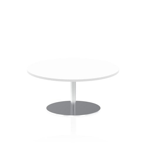 Dynamic Italia 1000mm Poseur Round Table White Top 475mm High Leg ITL0138 DD
