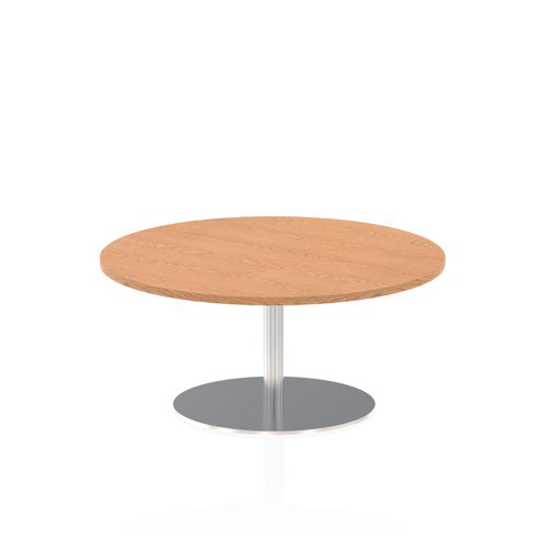Dynamic Italia 1000mm Poseur Round Table Oak Top 475mm High Leg ITL0140 DD