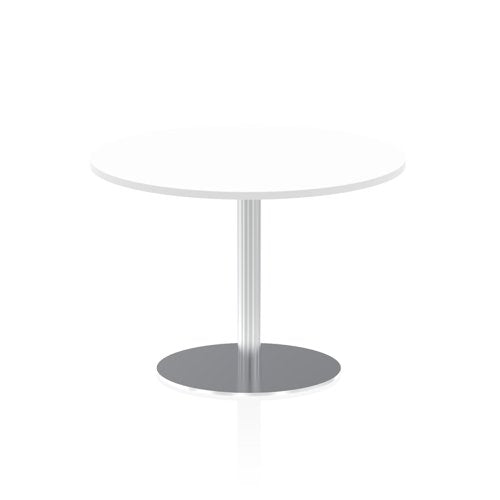 Dynamic Italia 1000mm Poseur Round Table White Top 725mm High Leg ITL0144 DD