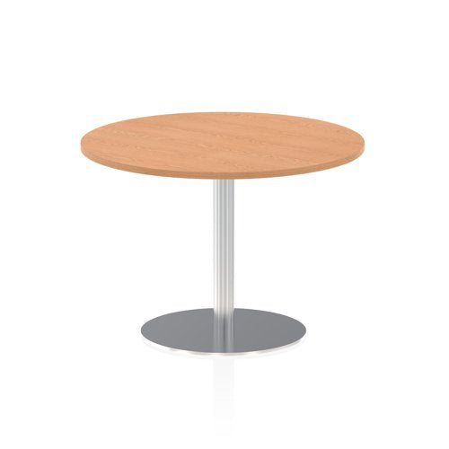 Dynamic Italia 1000mm Poseur Round Table Oak Top 725mm High Leg ITL0146 DD