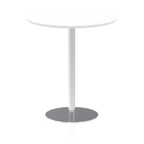 Dynamic Italia 1000mm Poseur Round Table White Top 1145mm High Leg ITL0150 DD